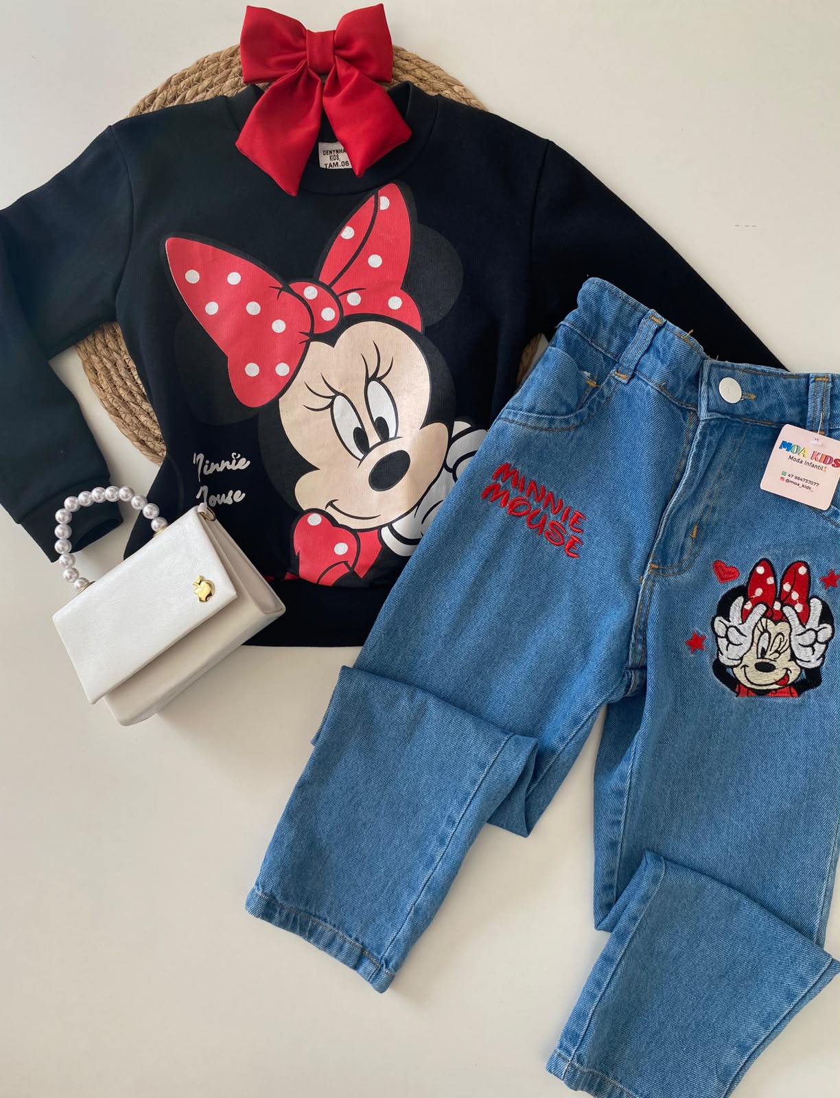 Conjunto Minnie Bordado