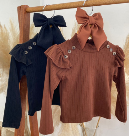 Blusinha Babado Canelada