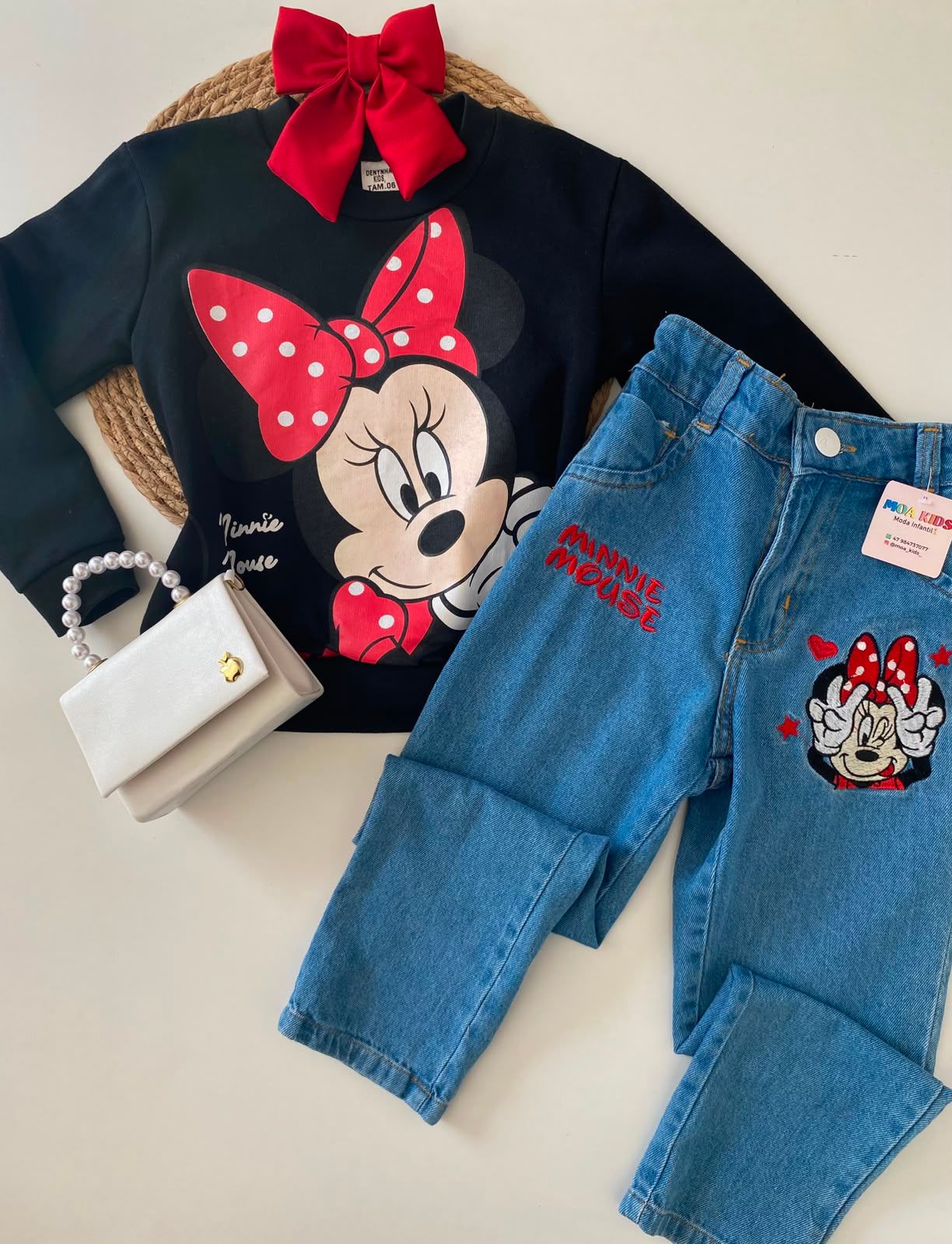 Conjunto Minnie Bordado